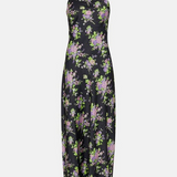 Warehouse Floral Satin Halter Backless Slip Dress product image