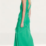 Warehouse Green Premium Ruffle Detail Maxi Dress product image