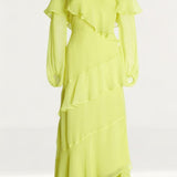 Warehouse Premium Ruffle Detail Tiered Maxi Dress product image