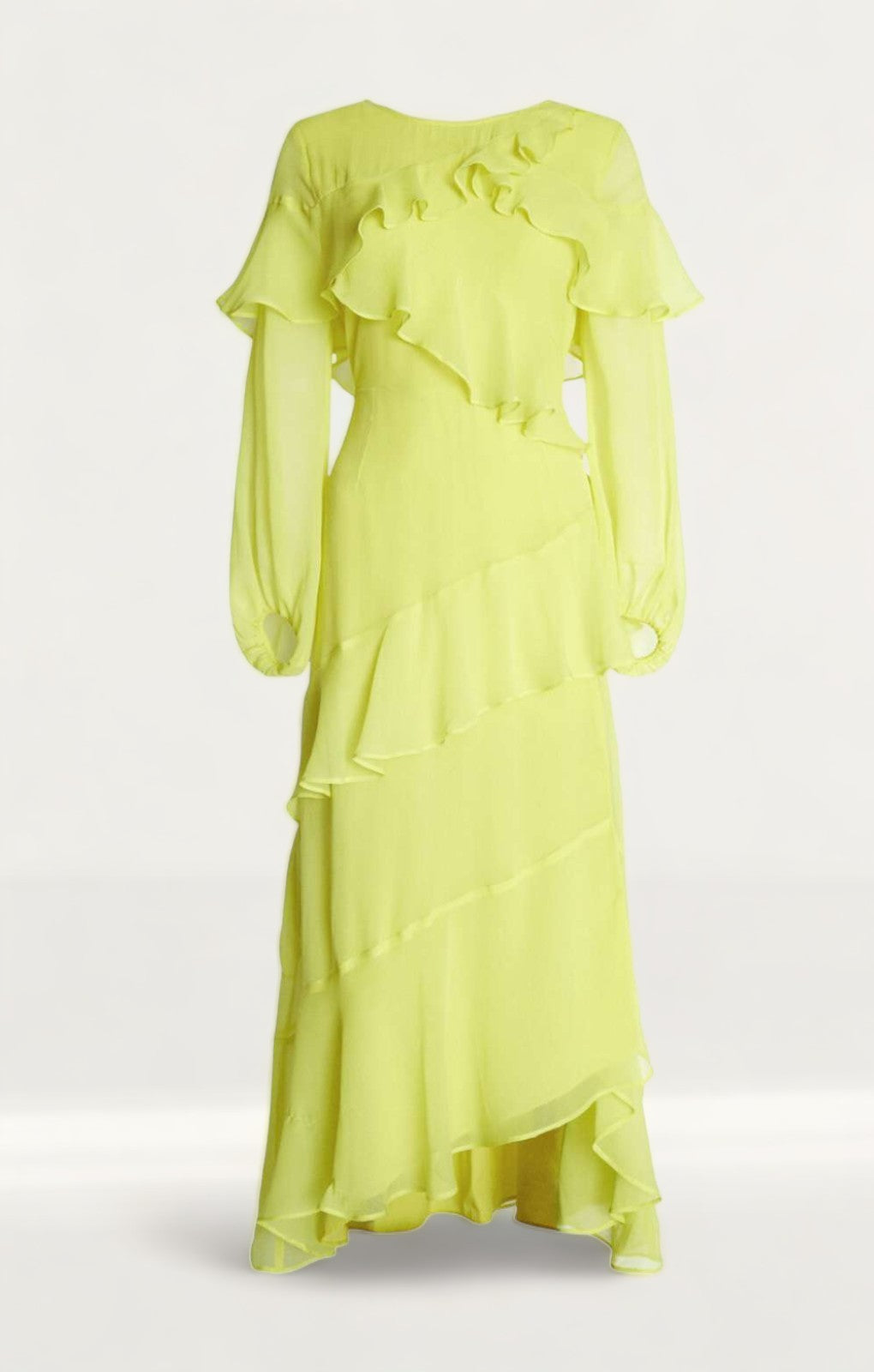 Warehouse Premium Ruffle Detail Tiered Maxi Dress product image