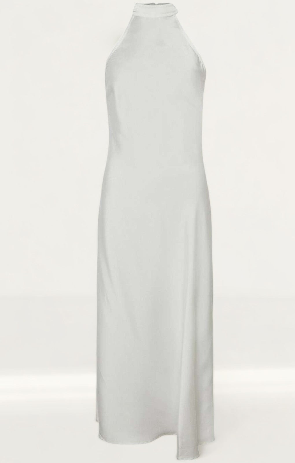 Warehouse Satin Halter Neck Backless Slip Dress