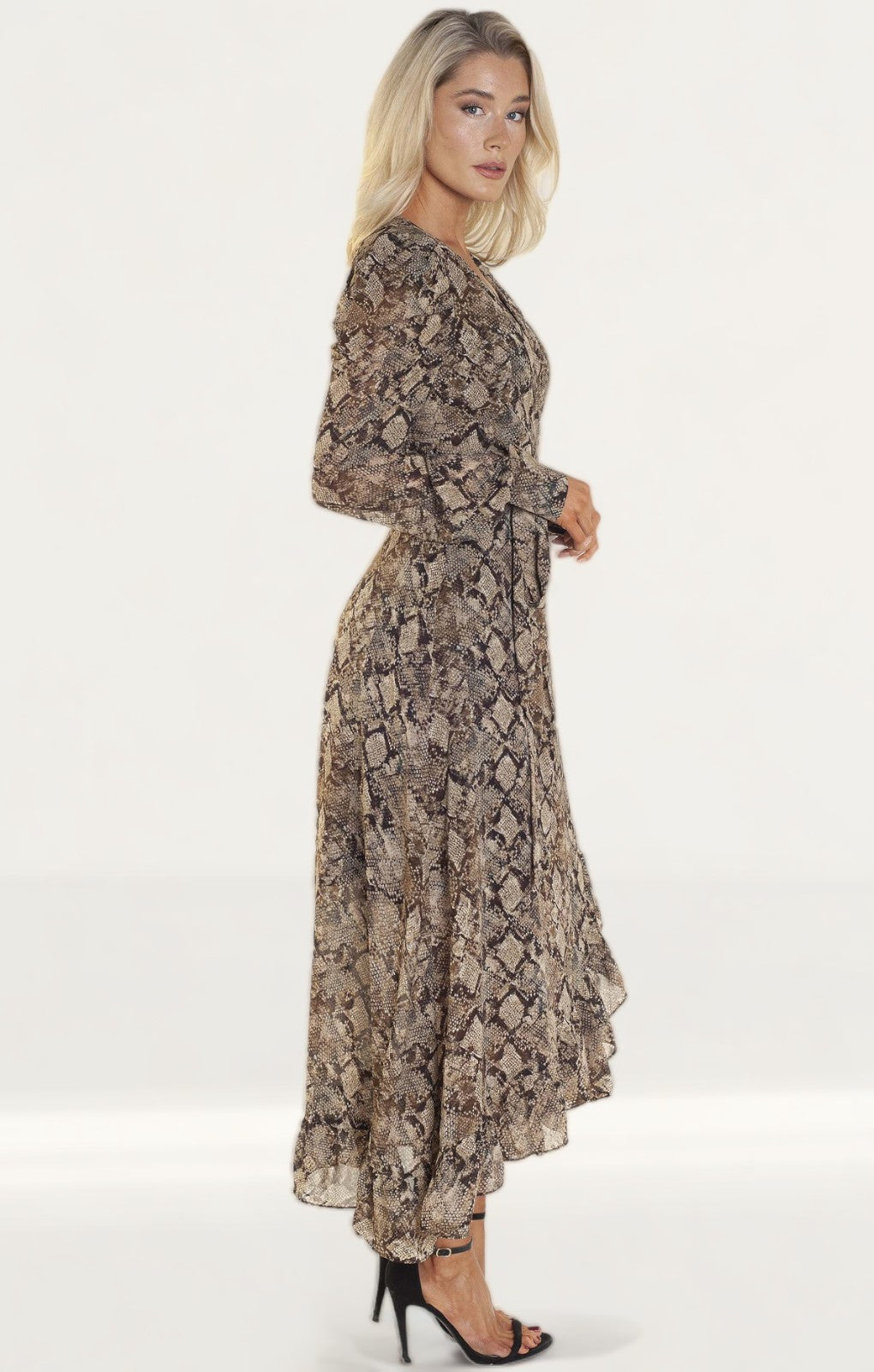 Wayf Freeport Wrap Midi Dress product image