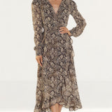 Wayf Freeport Wrap Midi Dress product image