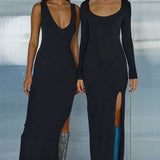 Runaway The Label Black Aubrey Midi Dress