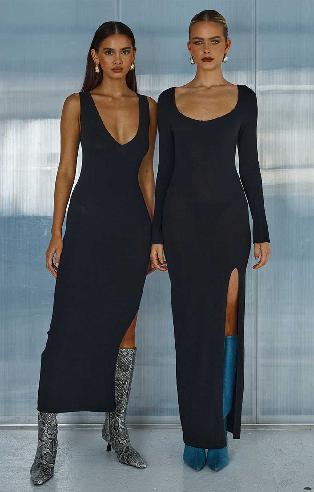 Runaway The Label Black Aubrey Midi Dress