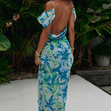 Seven Wonders Green Floral Longina Maxi Dress