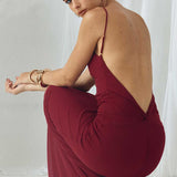 Runaway The Label Merlot Marl Maxi Dress