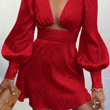Seven Wonders Red Rosalia Mini Dress