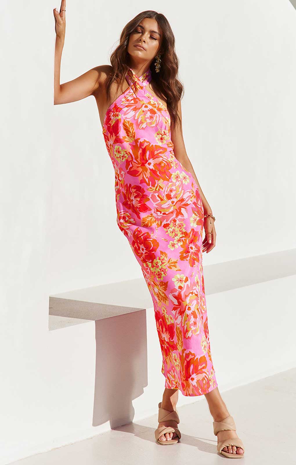 Seven Wonders Pink Floral Leyana Dress product image
