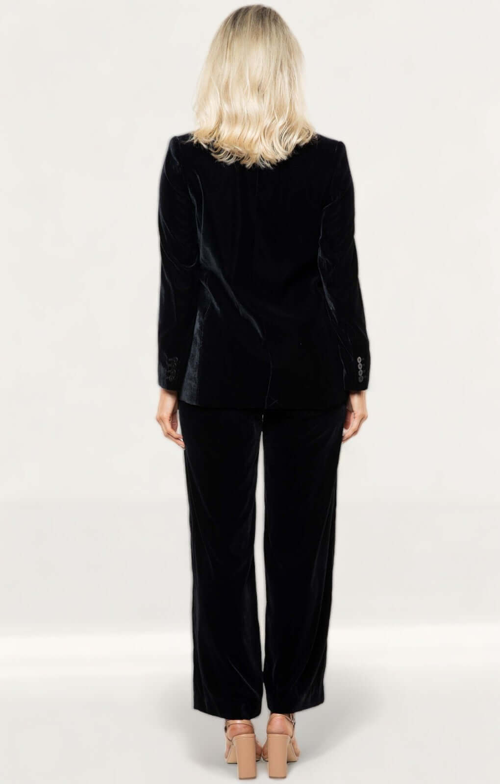 Whistles Black Velvet Tux Blazer And Trouser Co-Ord