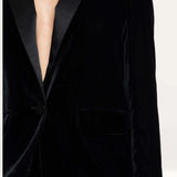 Whistles Black Velvet Tux Blazer And Trouser Co-Ord