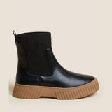 M&S Black Wide Fit Chelsea Flatform Ankle Boots product image