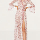Winona Etude Chiffon Wrap Maxi Dress