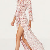 Winona Etude Chiffon Wrap Maxi Dress