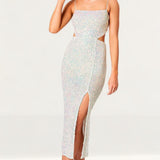 Winona Prism Sequin Midi Dress