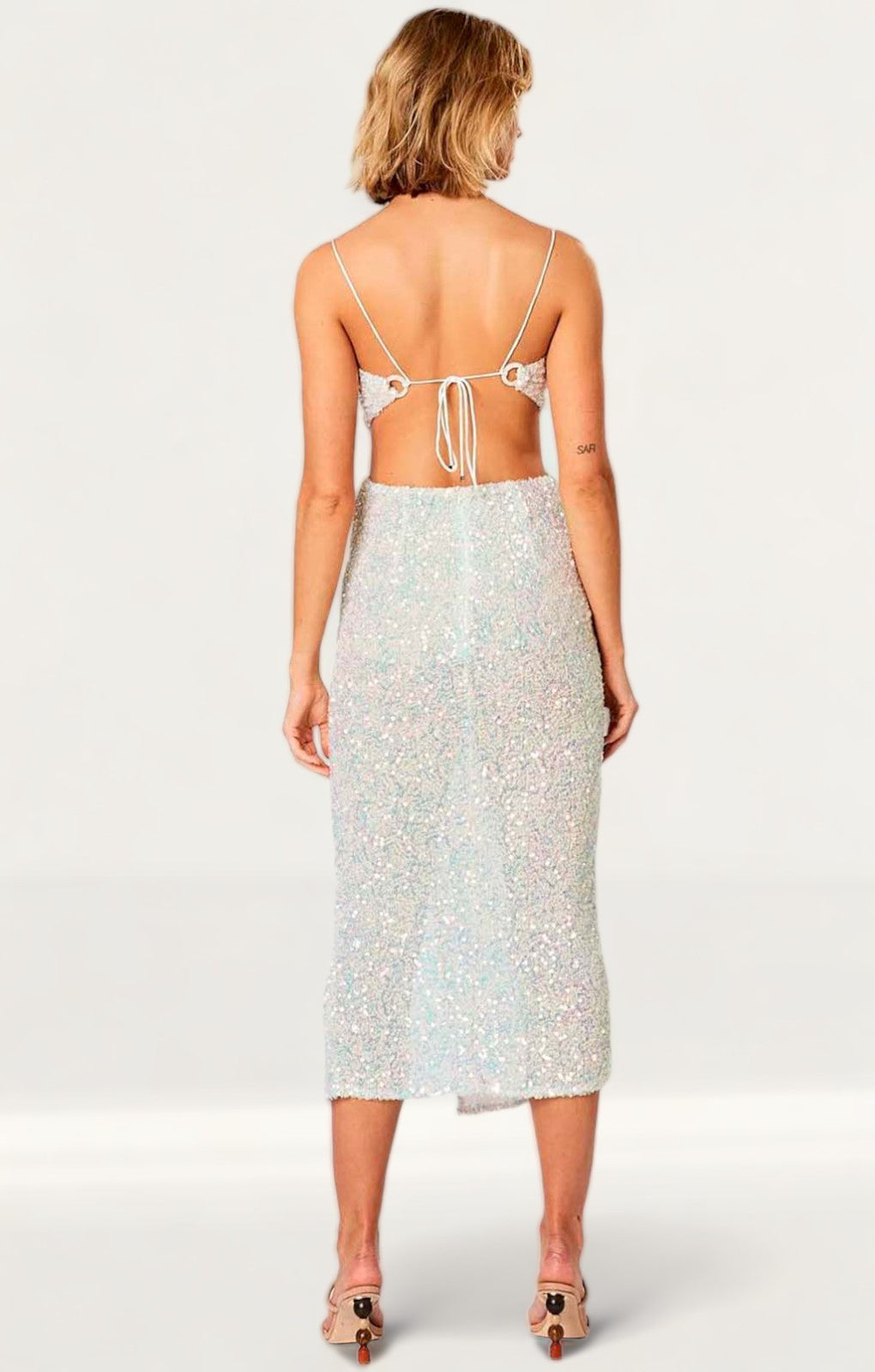 Winona Prism Sequin Midi Dress