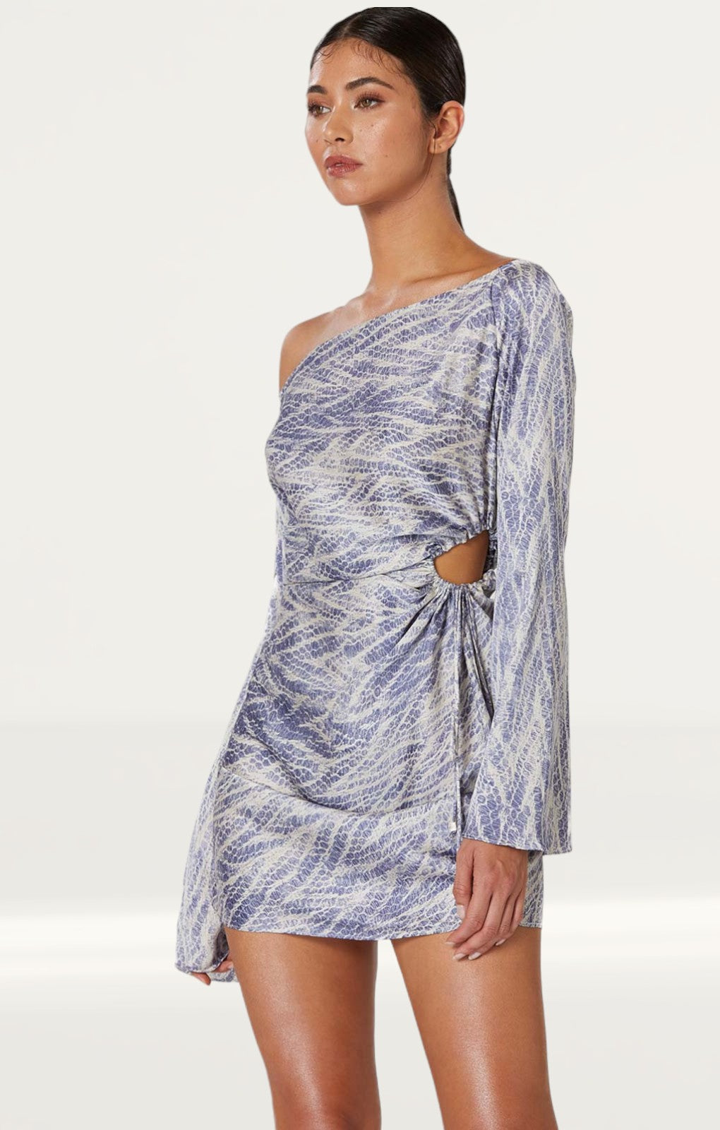 Winona Purple Viper Mini Dress