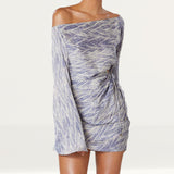Winona Purple Viper Mini Dress
