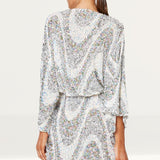 Winona Rhapsody Sequin Wrap Mini Dress