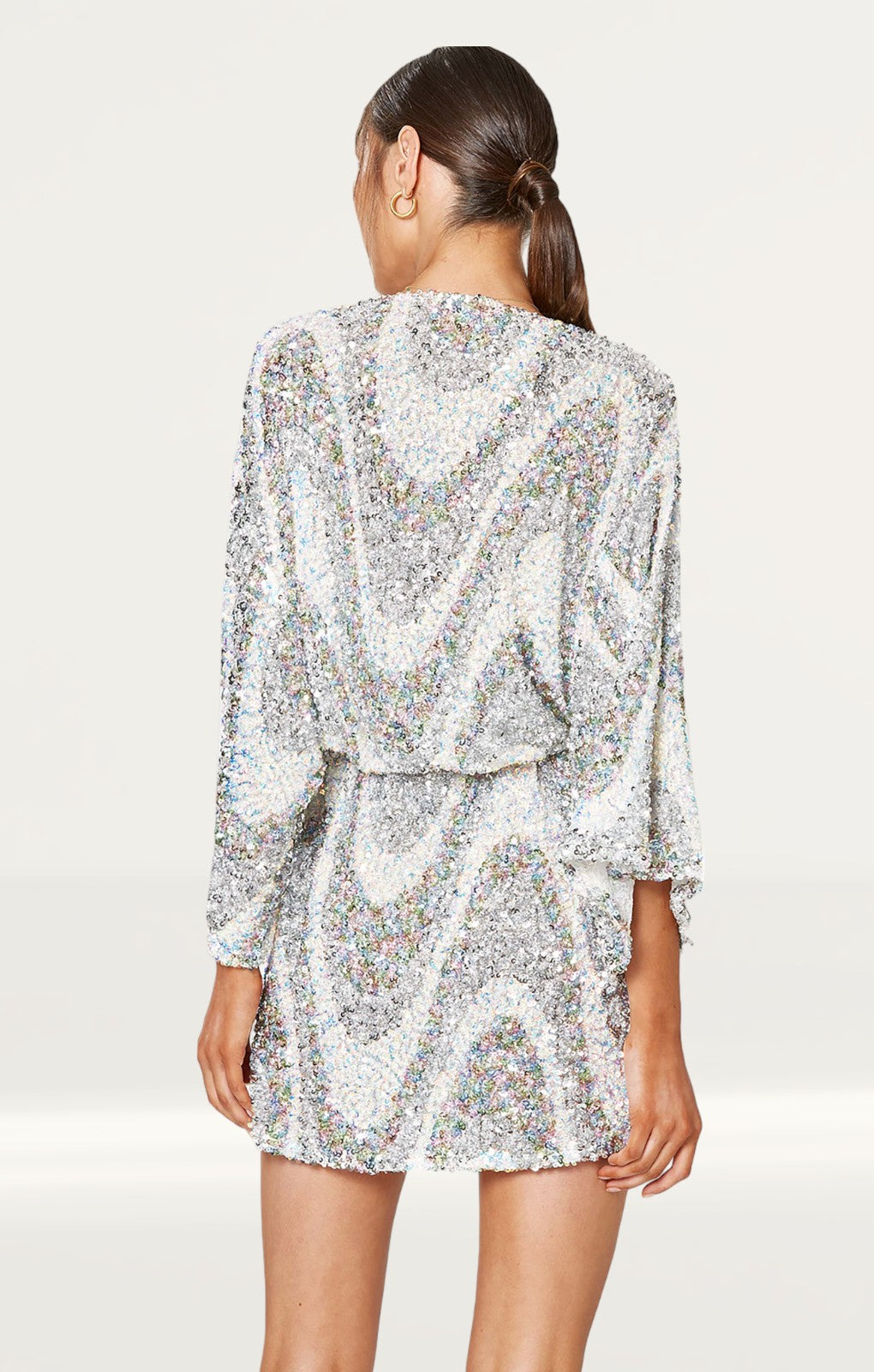 Winona Rhapsody Sequin Wrap Mini Dress