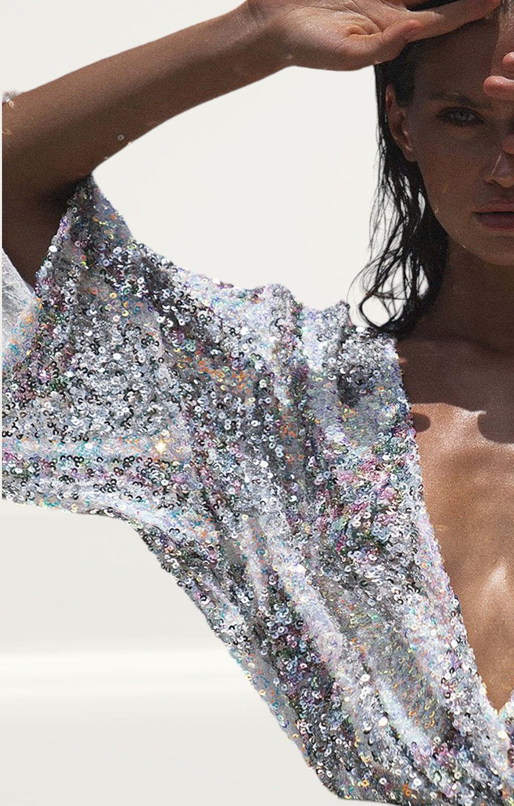 Winona Rhapsody Sequin Wrap Mini Dress