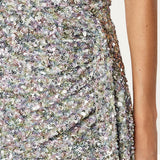 Winona Silver Mingle Sash Dress