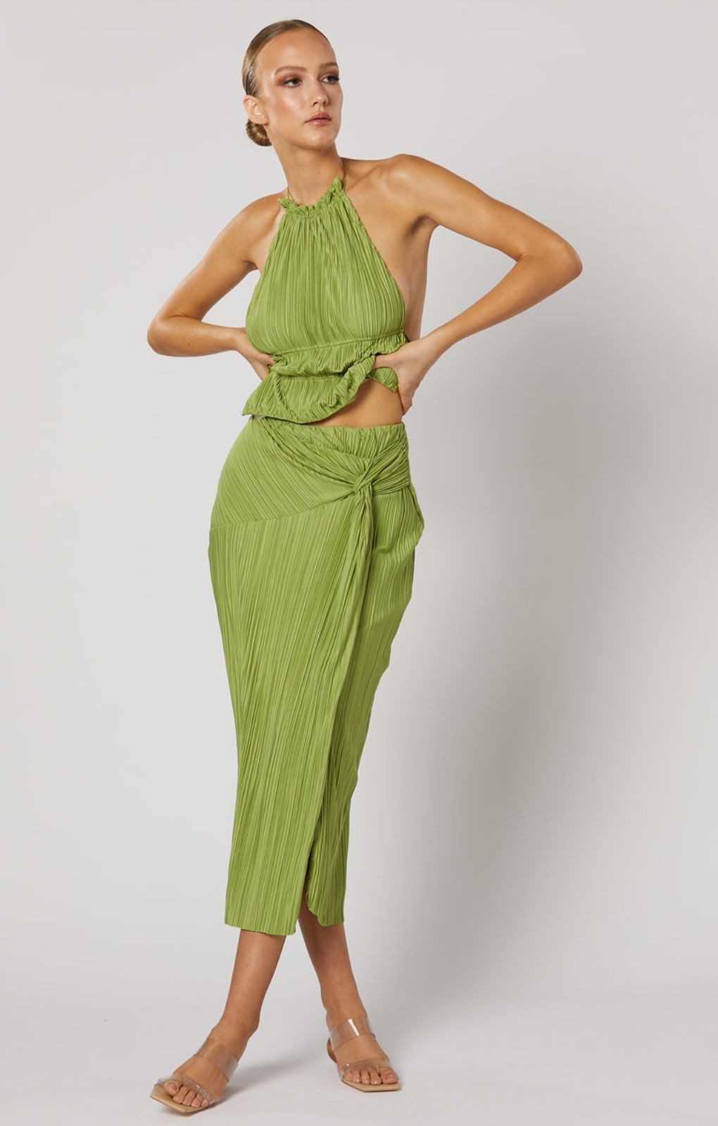 Winona Green Plisse Co-Ord product image