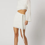 Winona White Reyna Tie Short Dress product image