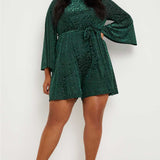 Simply Be Green Devoure Tie Waist Playsuit product image