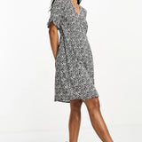 Y.A.S Mesh Midi Dress In Black