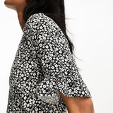 Y.A.S Mesh Midi Dress In Black