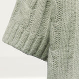 Zara Cable-Knit Sweater With Short Sleeves