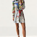 Zara Chain Print Mini Dress