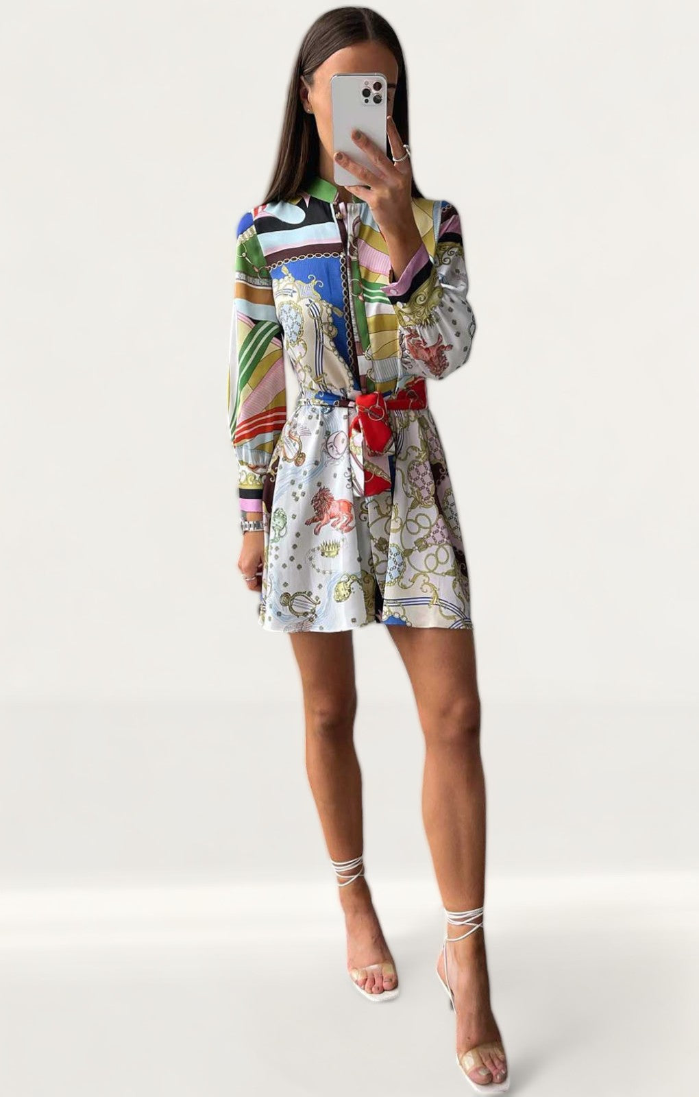 Zara Chain Print Mini Dress product image