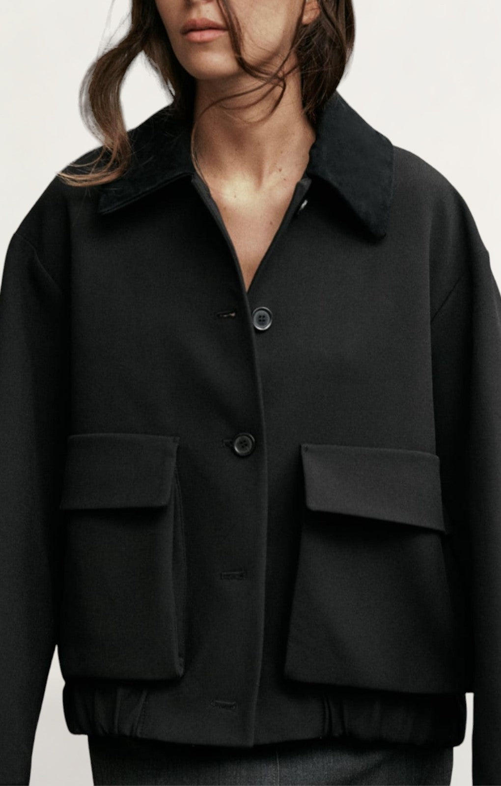 Zara Collection Contrast Bomber Jacket