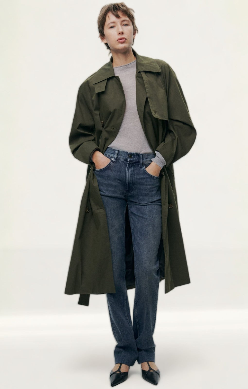 Zara Collection Water Repellent Trench Coat