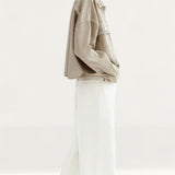 Zara Cropped Overshirt with Piercing Detail