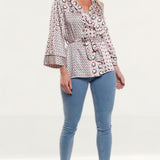 Zara Geometric Print Blouse