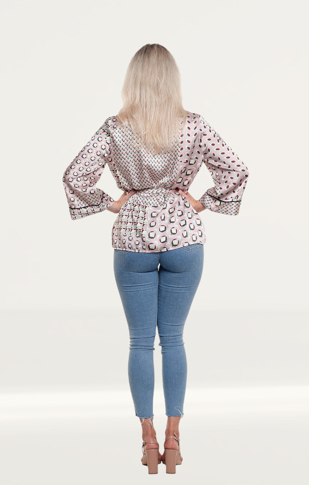 Zara Geometric Print Blouse