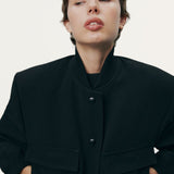 Zara Maxi Bomber Jacket With Pockets product image