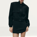Zara Bomber Jacket With Pockets