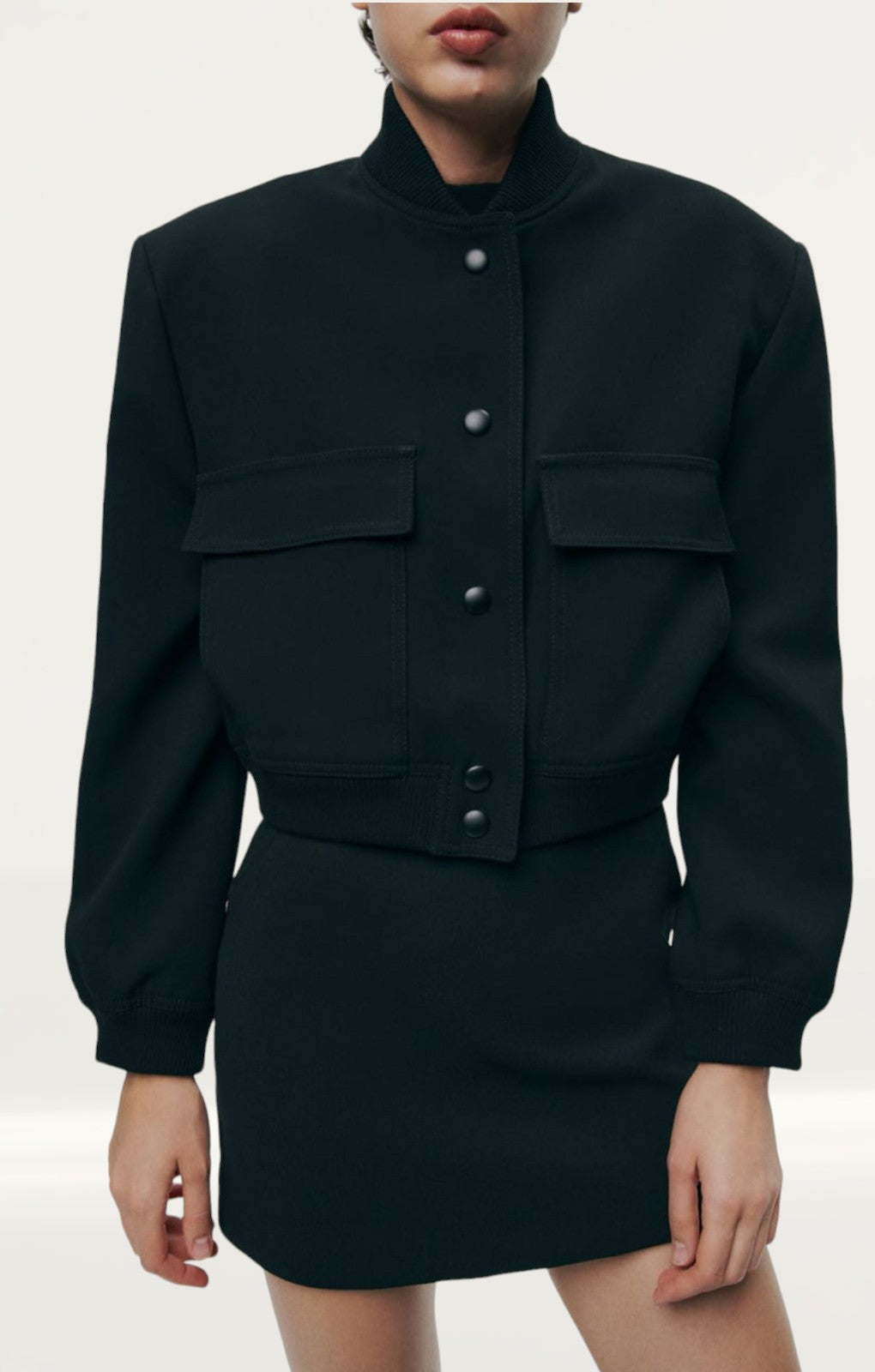 Zara Maxi Bomber Jacket With Pockets product image