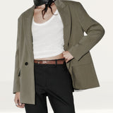 Zara Oversized Blazer Khaki product image