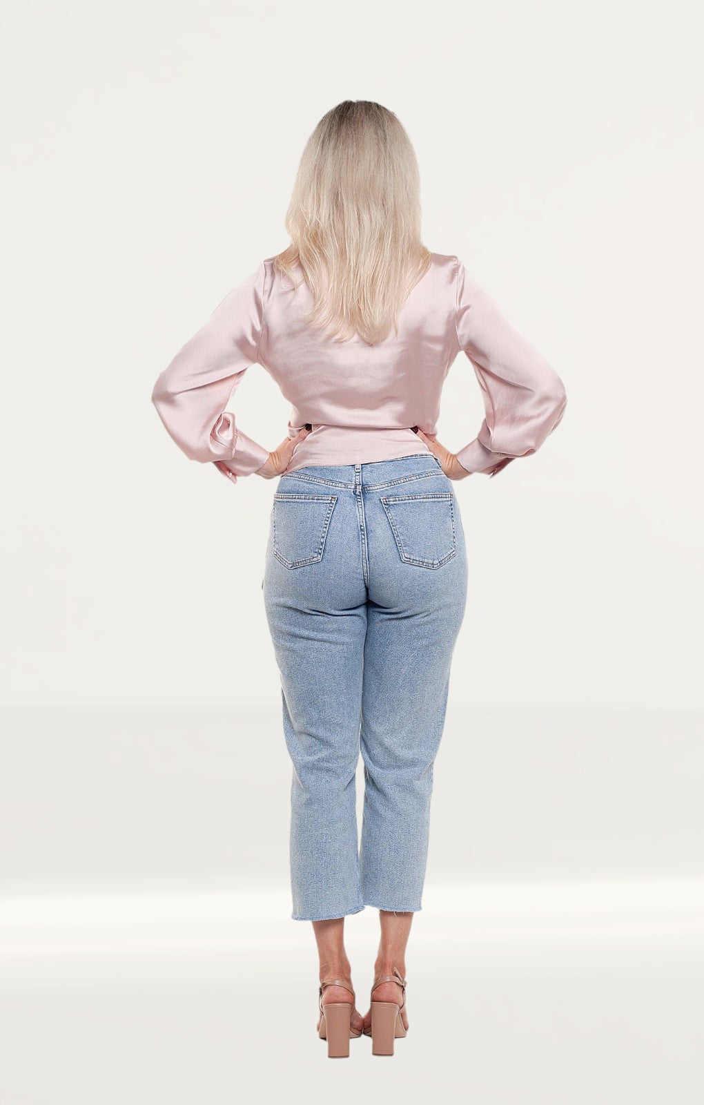 Zara Pink Satin Crossover Top product image