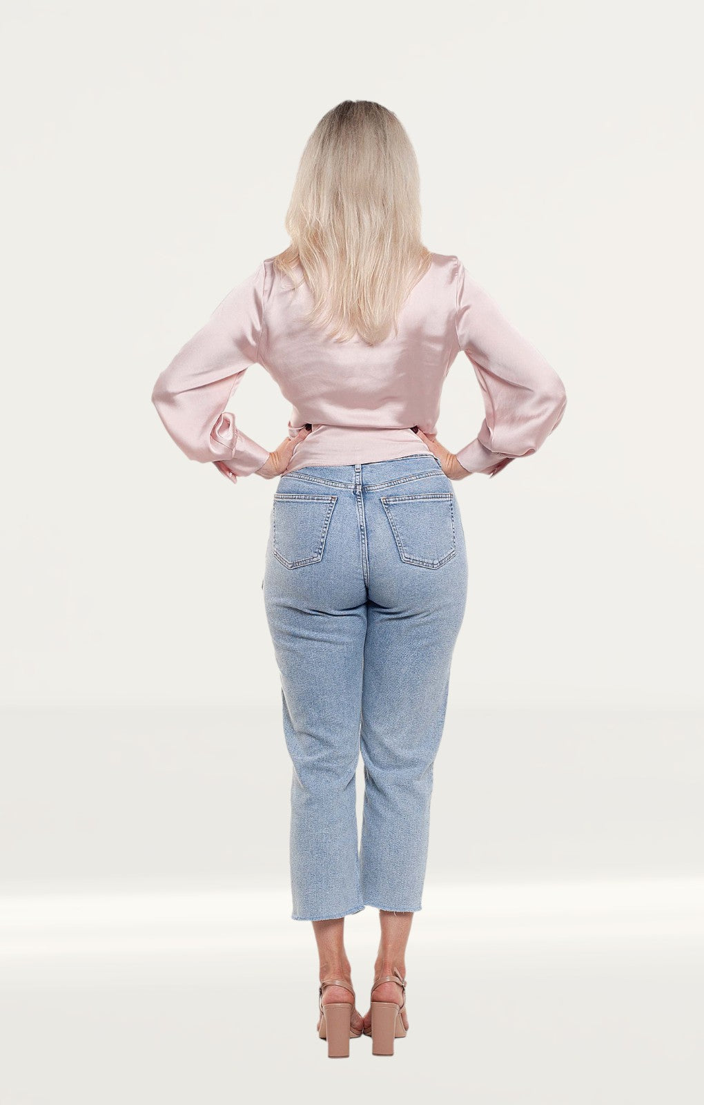 Zara Pink Satin Crossover Top