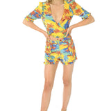 Ebay Only Zara Yellow Tropical Print Co-Ord – co-ords by Zara, available to rent from Hirestreet
