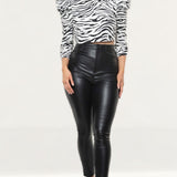 Zara Zebra Print Top With Bow Detail product image
