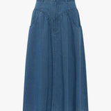 French Connection Zaves Chambray Midi Skirt product image